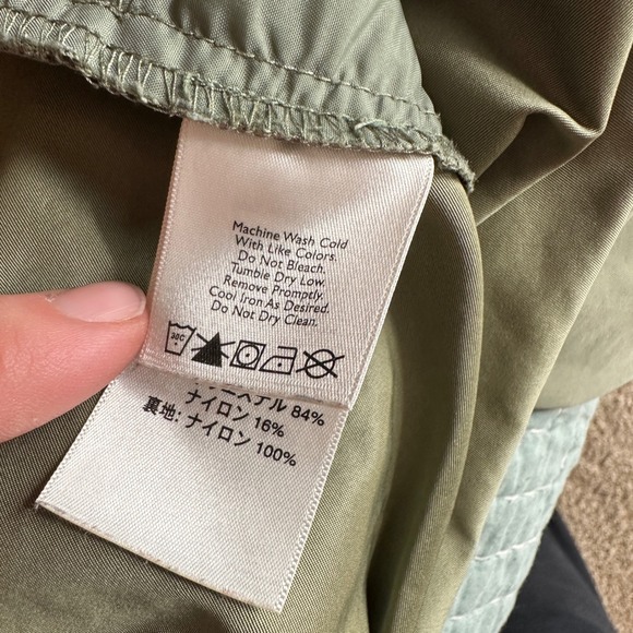 Y2K Eddie Bauer Golf Nylon Green V-Neck Windshirt Pullover Men's XL Tall - Picture 9 of 9